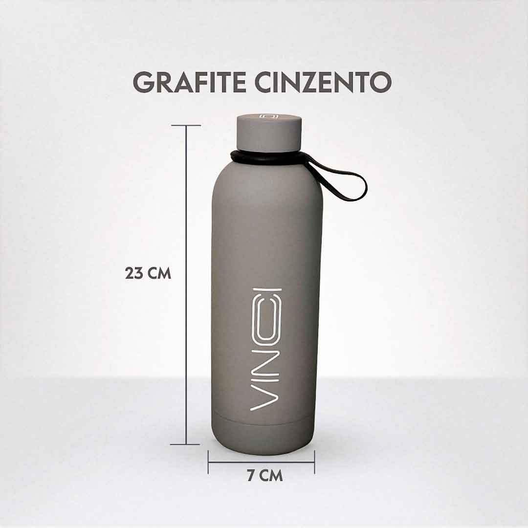 Garrafas Térmica Cinzento Grafite 500ml